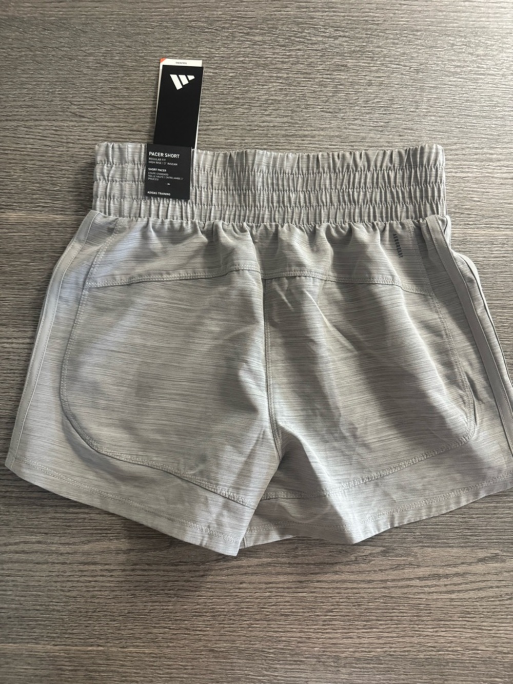 Adidas Women’s Pacer Woven Shorts High Rise 3” Inseam Size XS Grey - Picture 2 of 9